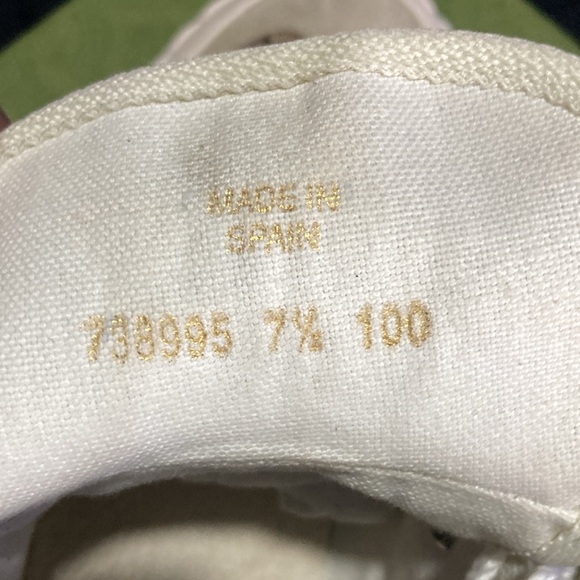 Slightly authentic used worn Gucci sneakers once maybe twice - Picture 7 of 12